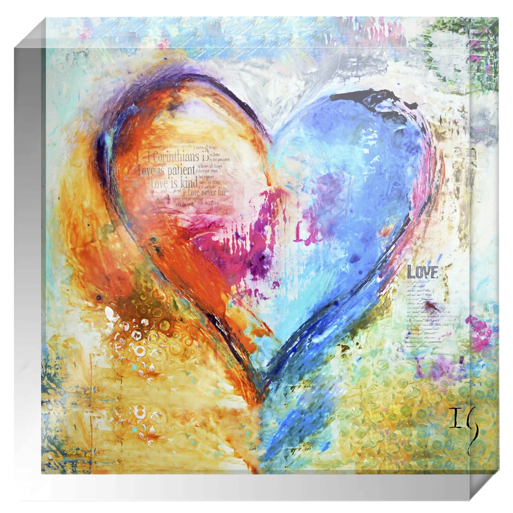 Love is Patient Love is Kind - Acrylic Blocks