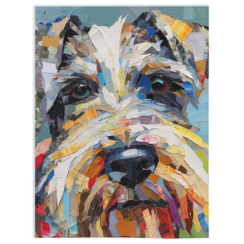 Elegant Schnauzer portrait - Paper Schnauzer Portrait