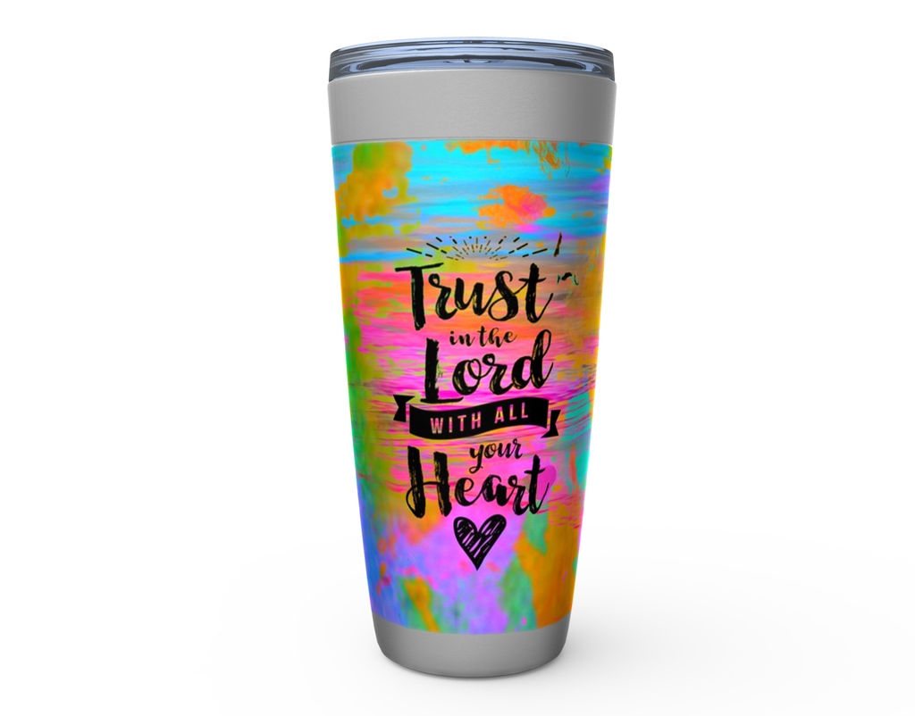 TRUST IN THE LORD WITH ALL YOUR HEART Stainless Steel Tumbler - ivanguaderramaonlinestores