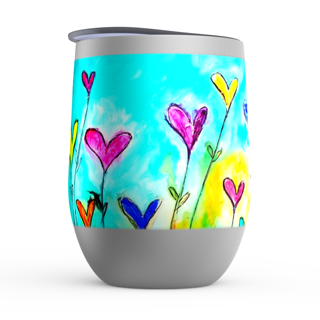 Flowers Stemless Wine Tumblers - ivanguaderramaonlinestores