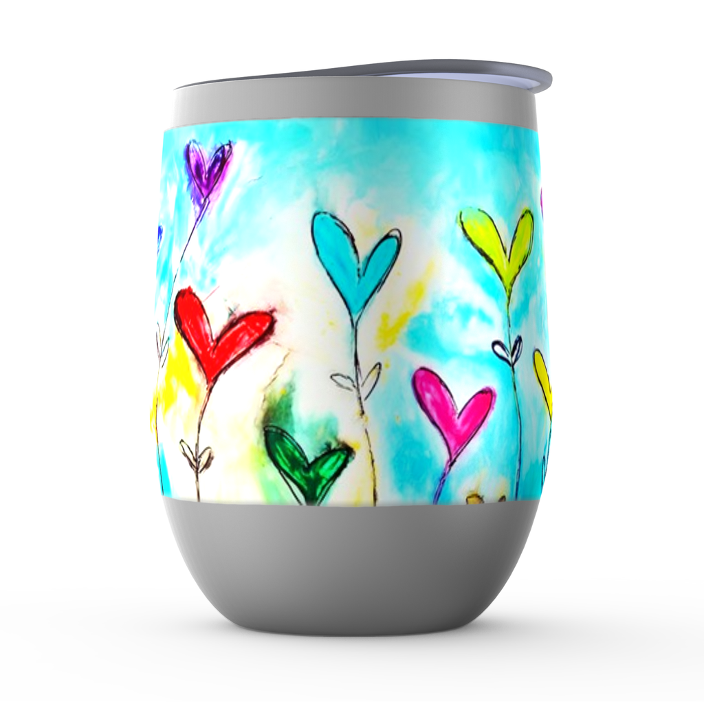 Flowers Stemless Wine Tumblers - ivanguaderramaonlinestores