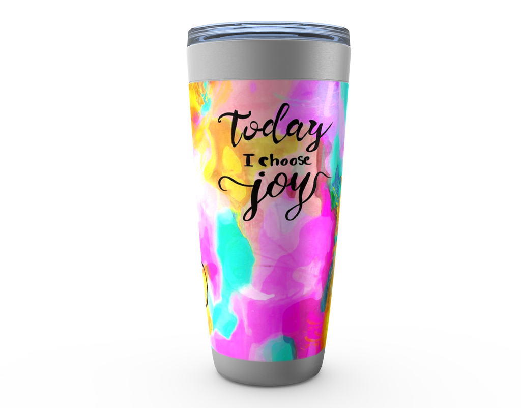 TODAY I CHOOSE JOY Stainless Steel Tumbler - ivanguaderramaonlinestores